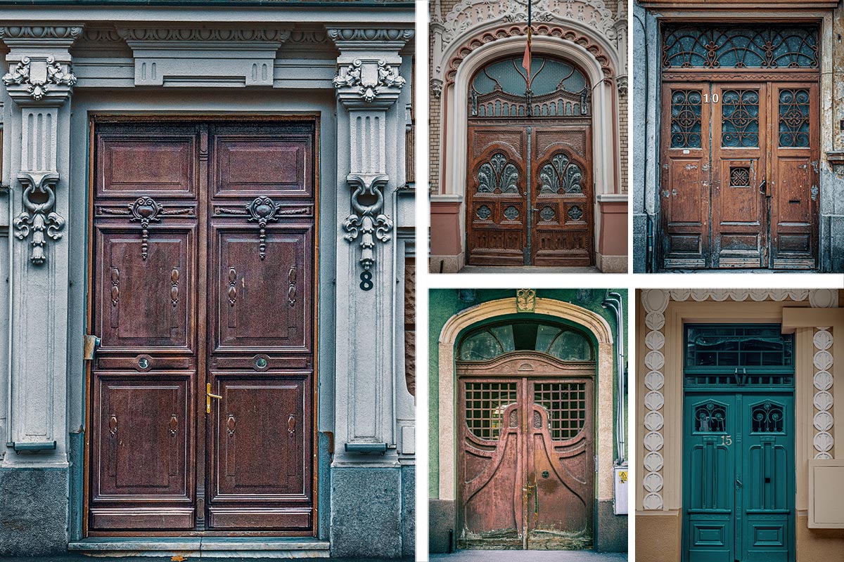 Doors in the city of Oradea